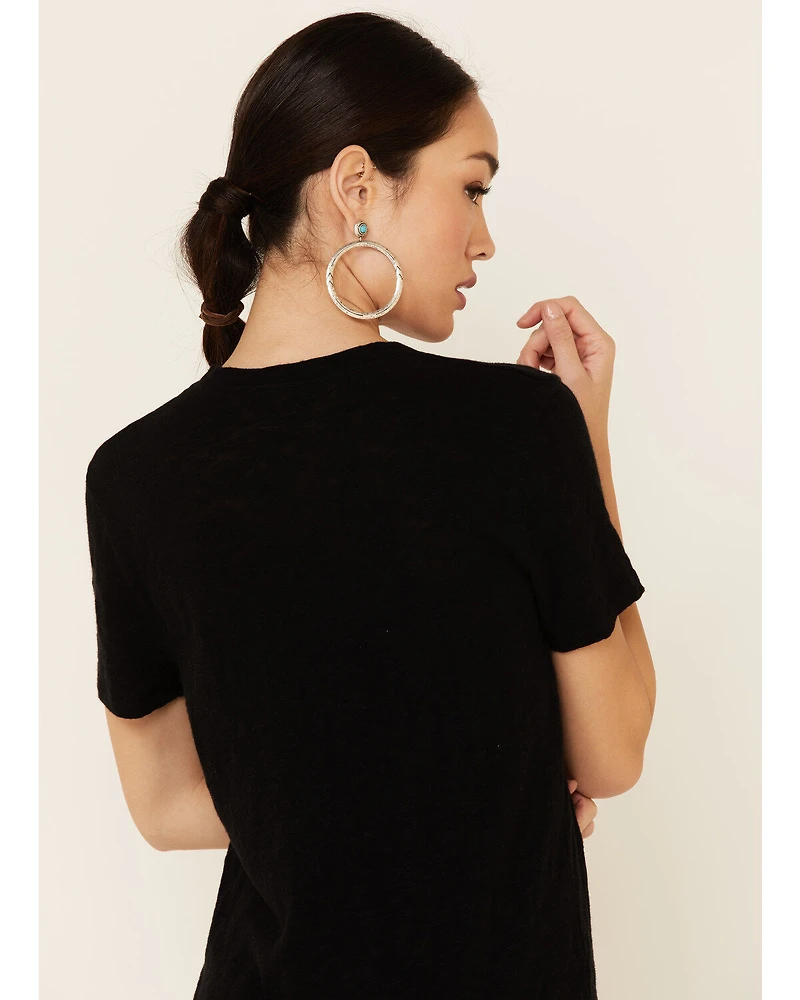 Revel Women's Let Love Graphic Slub Short Sleeve Tee
