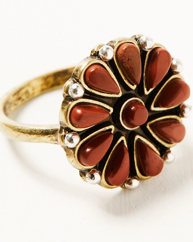 Shyanne Women's Desert Rose Antique Gemstone Ring Set - 5 Piece