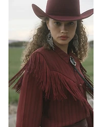 Idyllwind Women's Revive Fringe Long Sleeve Snap Crinkle Shirt