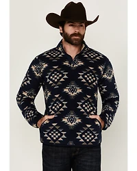 Cody James Men's Roy Southwestern Print 1/4 Snap Fleece Pullover