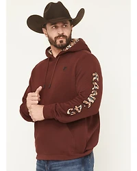 RANK 45® Men's Cayusey Logo Sleeve Hooded Sweatshirt
