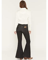 Wrangler X Lainey Wilson Women's Slim Fit High Rise Pull-On Stretch Bell Bottom Jeans