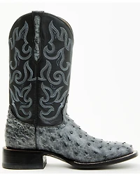 Cody James Men's Exotic Full Quill Ostrich Western Boots - Broad Square Toe