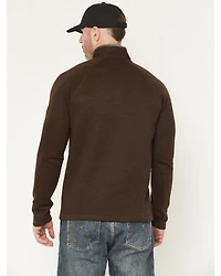 Brothers and Sons Men's Sherman Solid 1/4 Button-Down Pullover