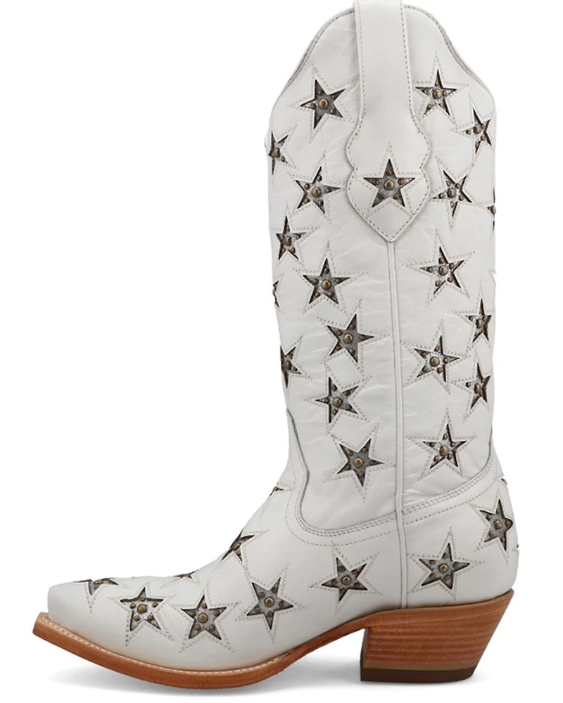 Black Star Women's Marfa Inlay Studded Western Boots - Snip Toe