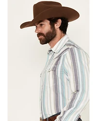 Wrangler Retro Men's Striped Long Sleeve Snap Western Shirt