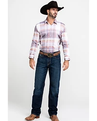 Scully Signature Soft Series Men's Large Plaid Snap Long Sleeve Western Shirt