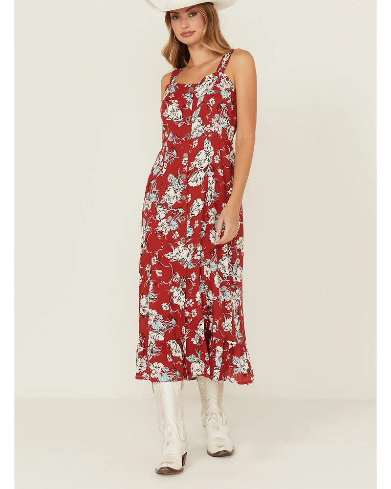 Cotton & Rye Women's Floral Print Midi Sundress