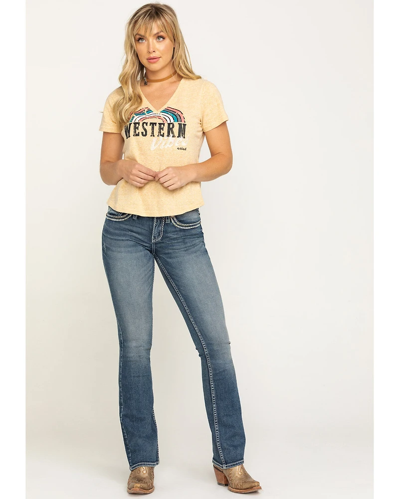 Shyanne Women's Medium Basic Bootcut Stretch Jeans