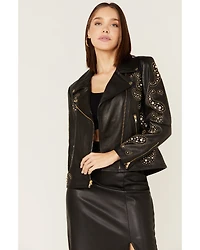 Boot Barn X Understated Leather Rhinestone Moto Jacket