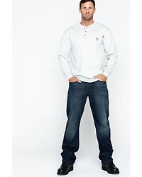 Carhartt Men's FR Solid Long Sleeve Work Henley Shirt - Big & Tall