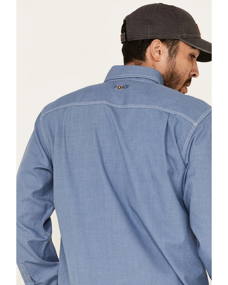 Carhartt Men's FR Force Lightweight Performance Woven Long Sleeve Work Shirt