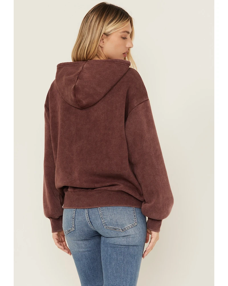 Youth Revolt Women's Studded Star Graphic Hoodie