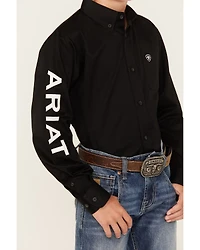 Ariat Boys' Team Logo Long Sleeve Button Down Western Shirt
