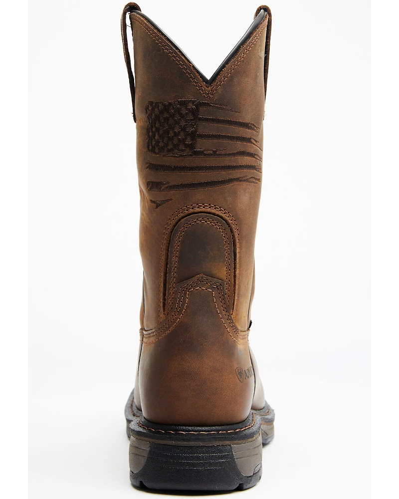 Ariat Men's Liberty 11" WorkHog® Western Work Boots - Broad Square Toe