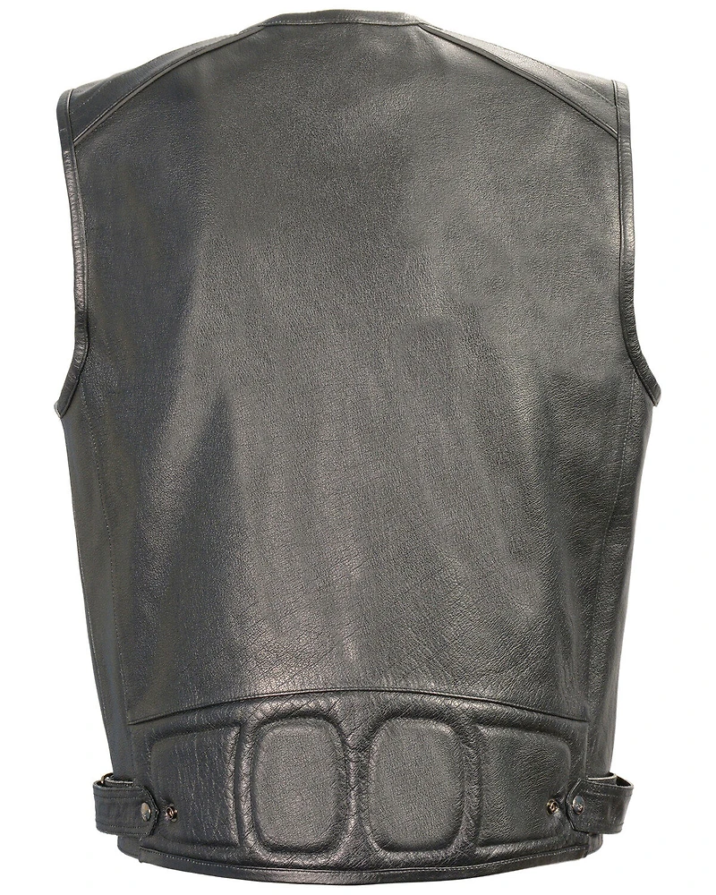 Milwaukee Leather Men's Zipper Front Super Utility Multi Pocket Vest - 3X