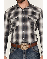 Pendleton Men's Frontier Plaid Print Long Sleeve Pearl Snap Western Shirt