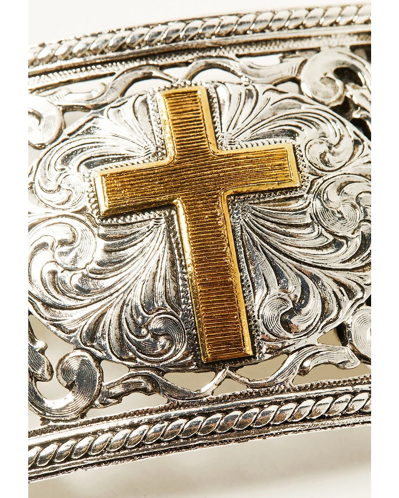 Cody James Men's Filigree Cross Buckle