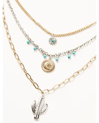 Shyanne Women's Cactus Layered Necklace
