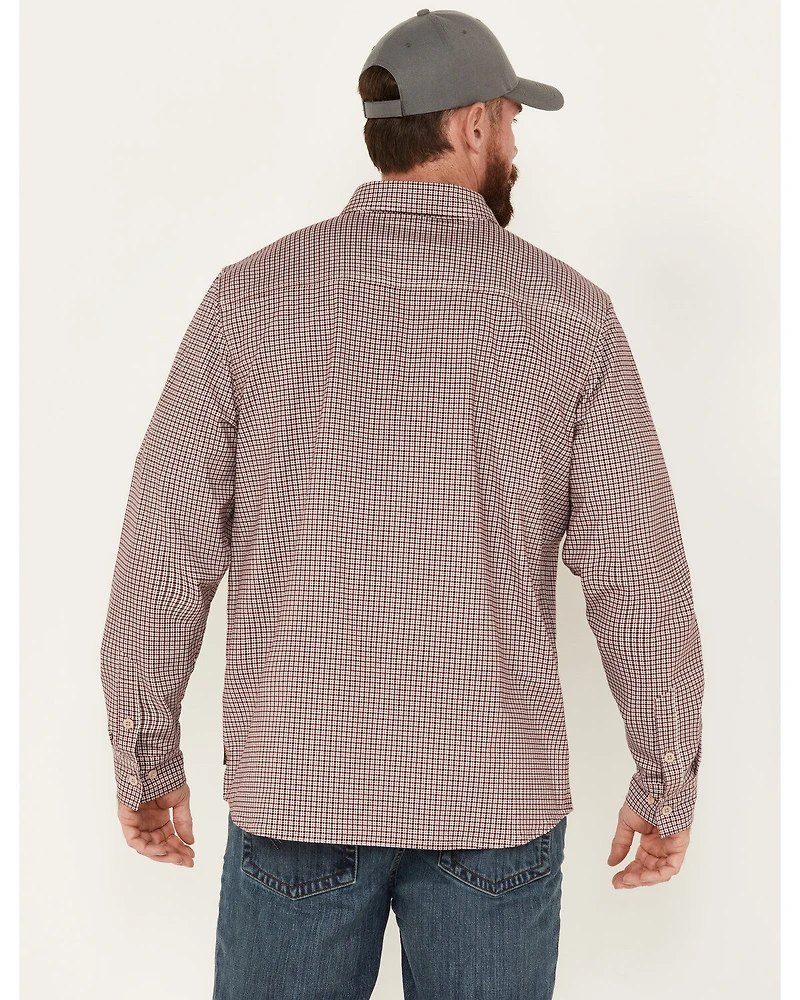 Hawx Men's FR Lightweight Printed Long Sleeve Button-Down Stretch Work Shirt