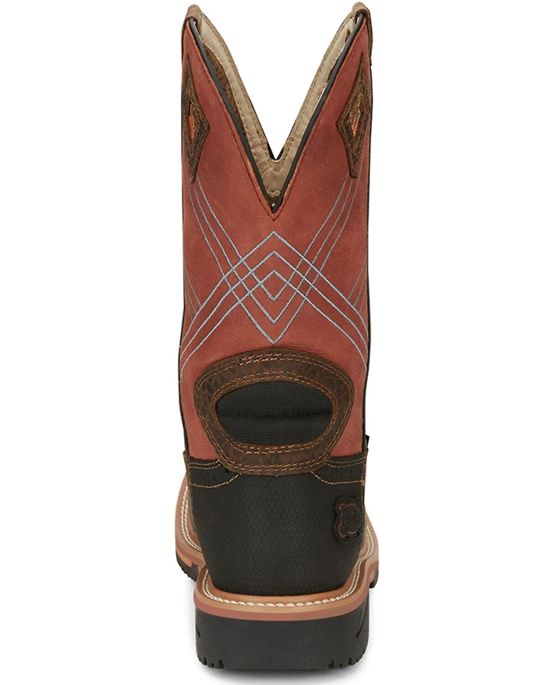 Justin Men's Dalhart Waterproof Western Work Boots - Soft Toe