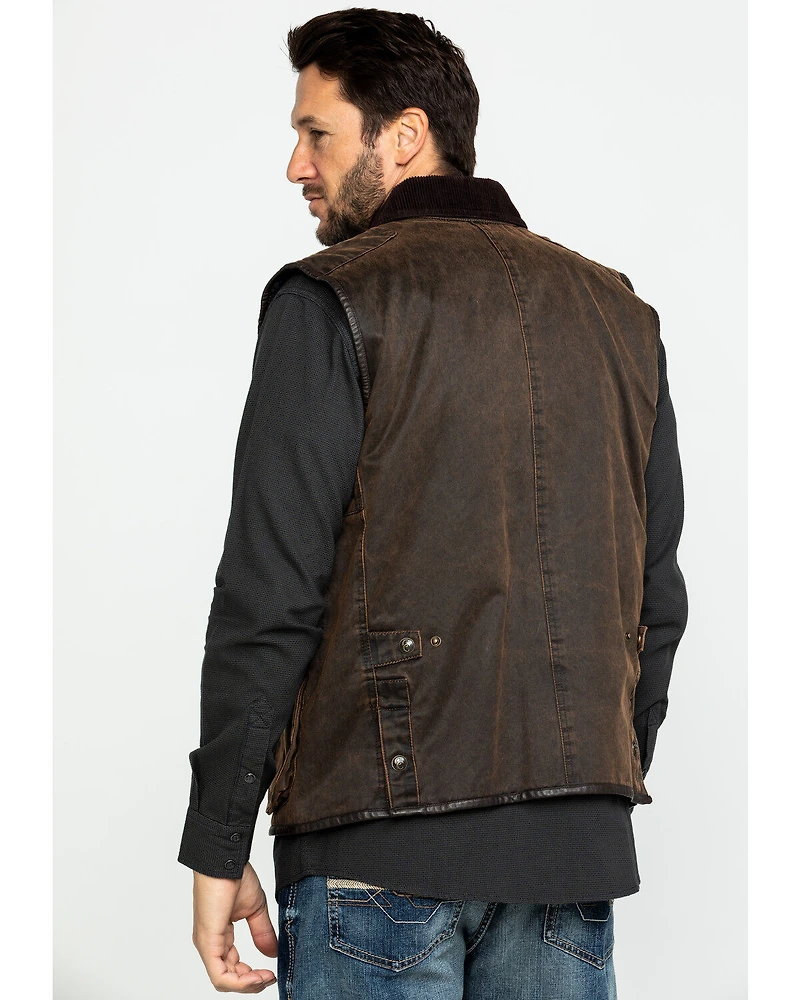 Cripple Creek Men's Enzyme Washed Cotton Concealed Carry Vest