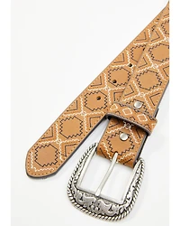 RANK 45® Men's Emmett Southwestern Stitched Leather Belt