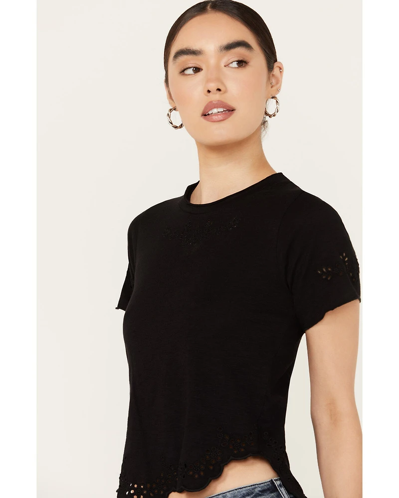 Free People Women's Call Me Baby Short Sleeve Tee