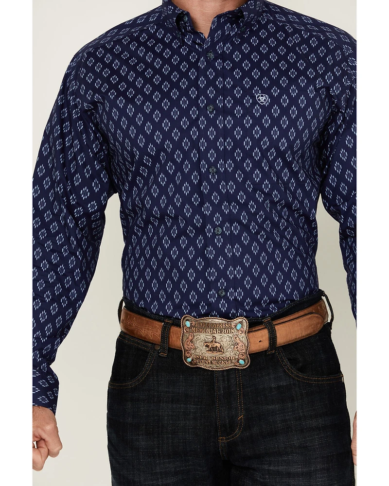 Ariat Men's Cade Medallion Print Long Sleeve Button-Down Western Shirt