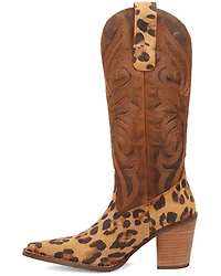 Dingo Women's Hensley Leopard Print Tall Western Boots - Snip Toe