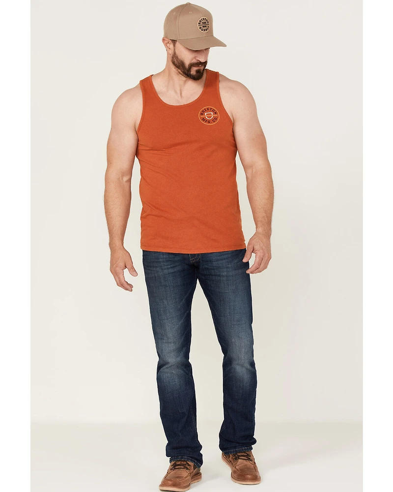 Brixton Men's Circle Logo Graphic Crest Tank