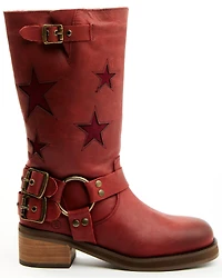 Dingo Women's Blacklist Harness Boots - Round Toe