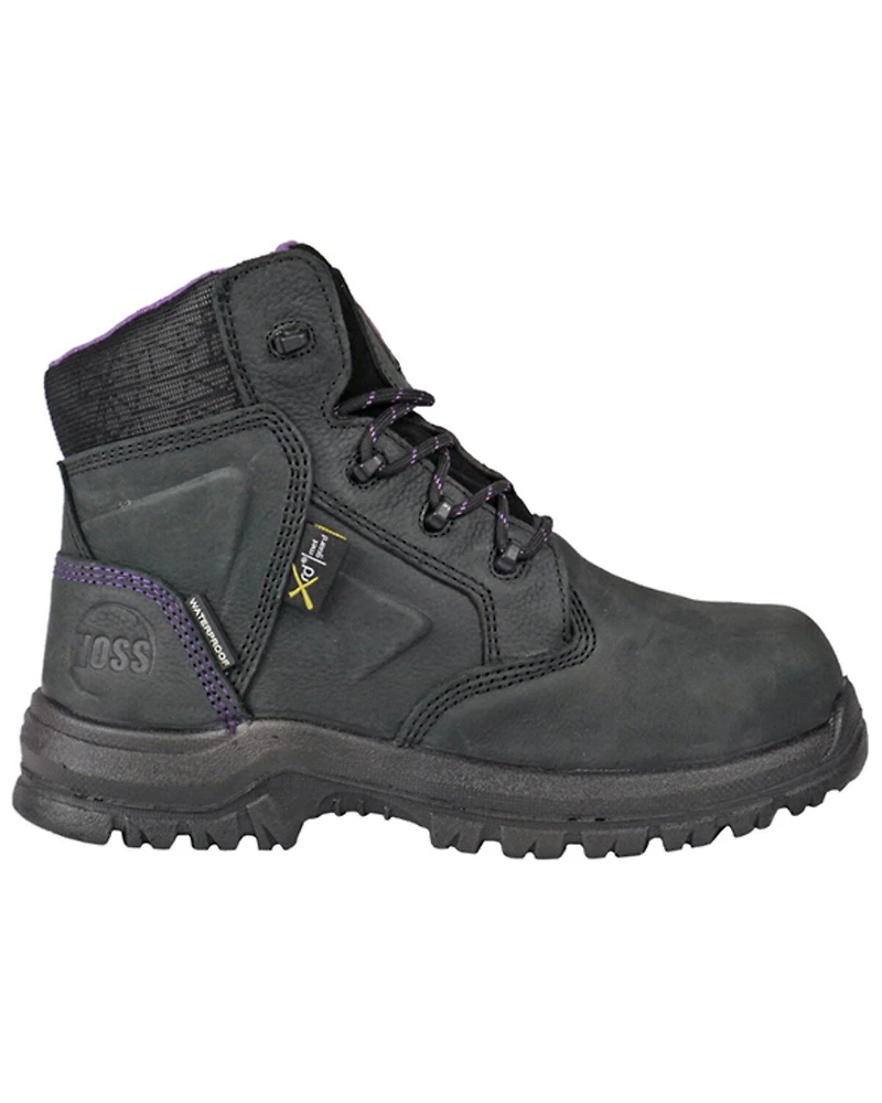 Hoss Women's 6" Waterproof Metguard Work Boots - Composite Toe
