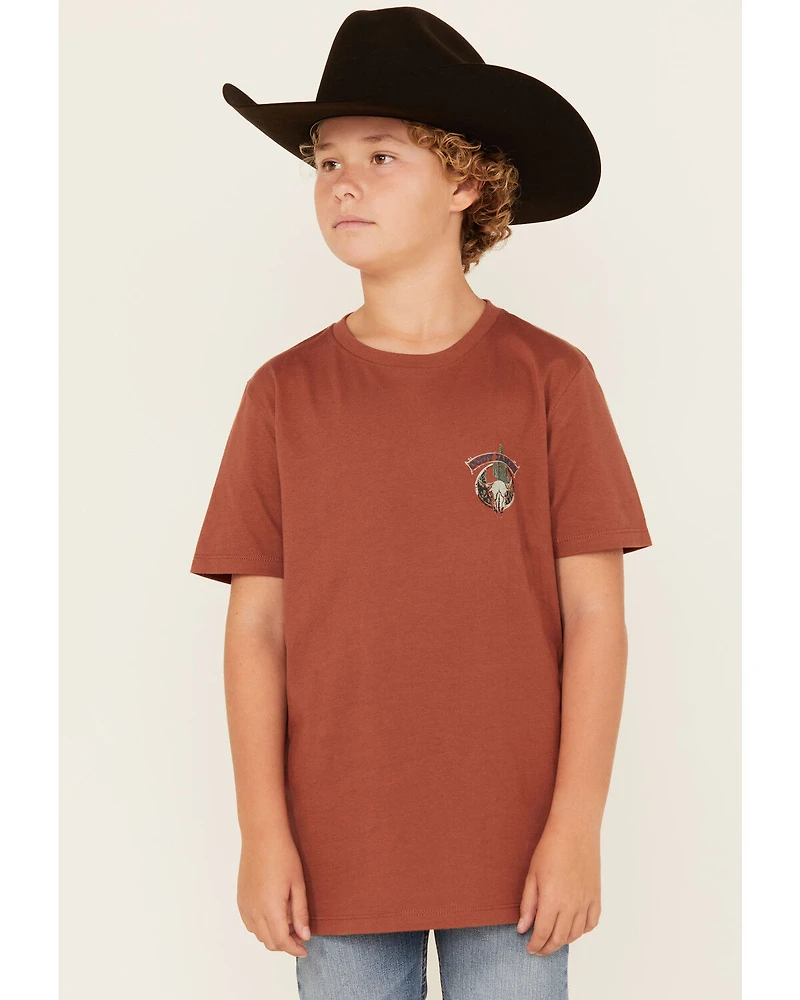 Cody James Boys' Steer Head Short Sleeve Graphic T-Shirt