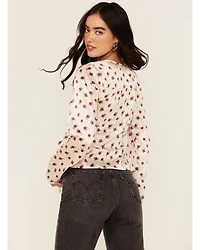 Free People Women's Field of Roses Long Sleeve Top
