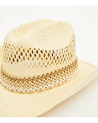 Shyanne Women's Beaded Straw Cowboy Hat