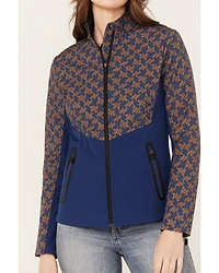 RANK 45® Women's Fannie Geo Print Softshell Jacket