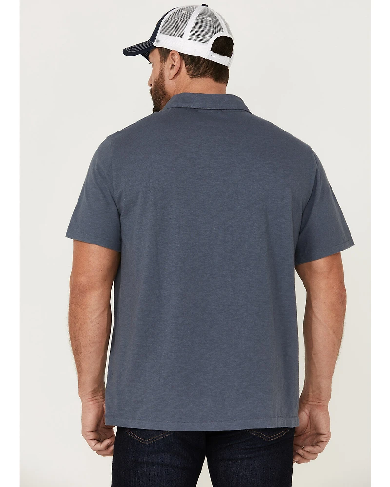 Brothers and Sons Men's Short Sleeve Slub Polo Shirt