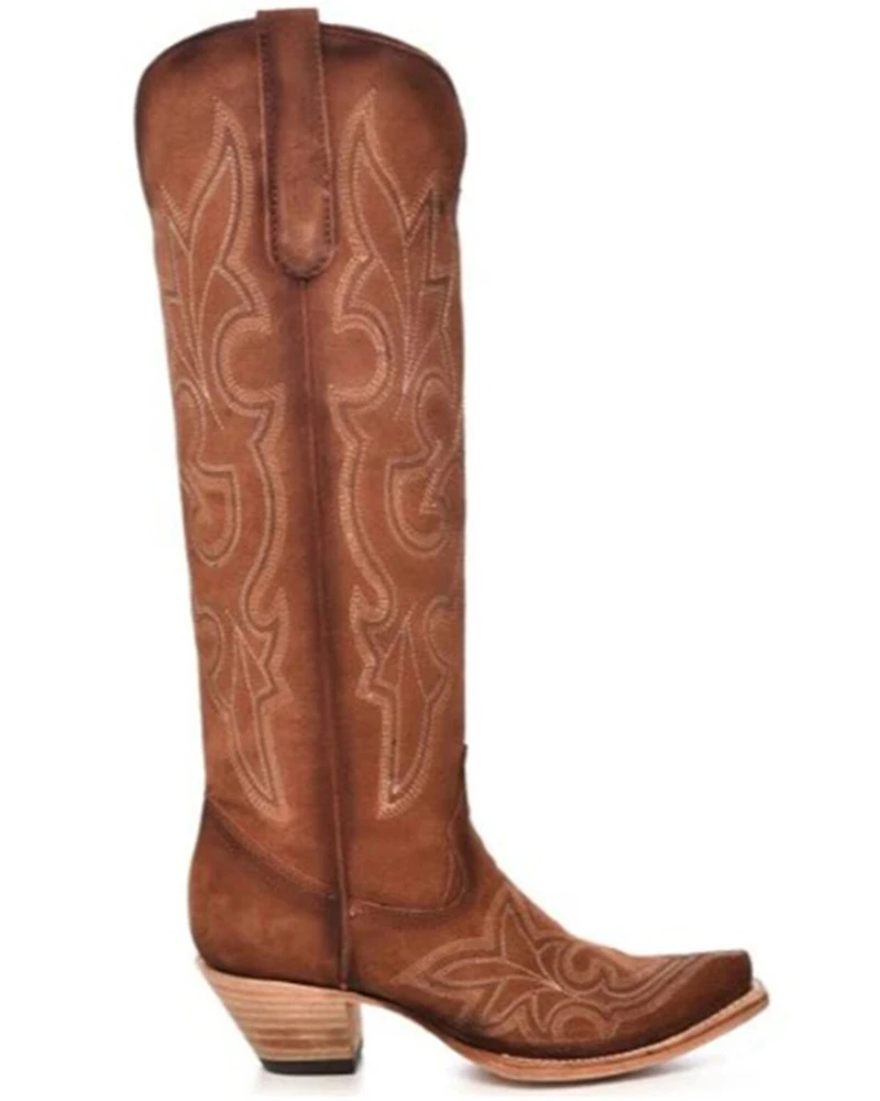 Corral Women's Shedron Suede Tall Western Boots - Snip Toe