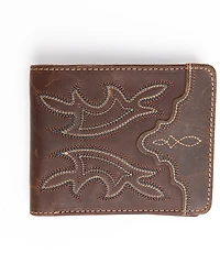 Cody James Men's Stitched Bi-Fold Leather Wallet