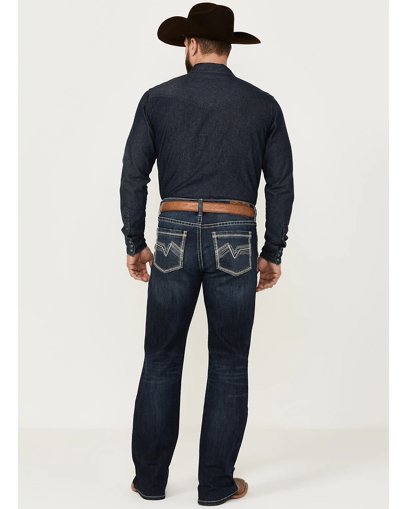 Cody James Men's Moonlight Wash Duke Relaxed Bootcut Stretch Denim Jeans