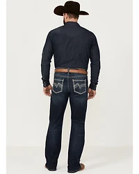 Cody James Men's Moonlight Wash Duke Relaxed Bootcut Stretch Denim Jeans