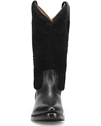Frye Women's Billy Pull-On Shearling Western Boots - Round Toe