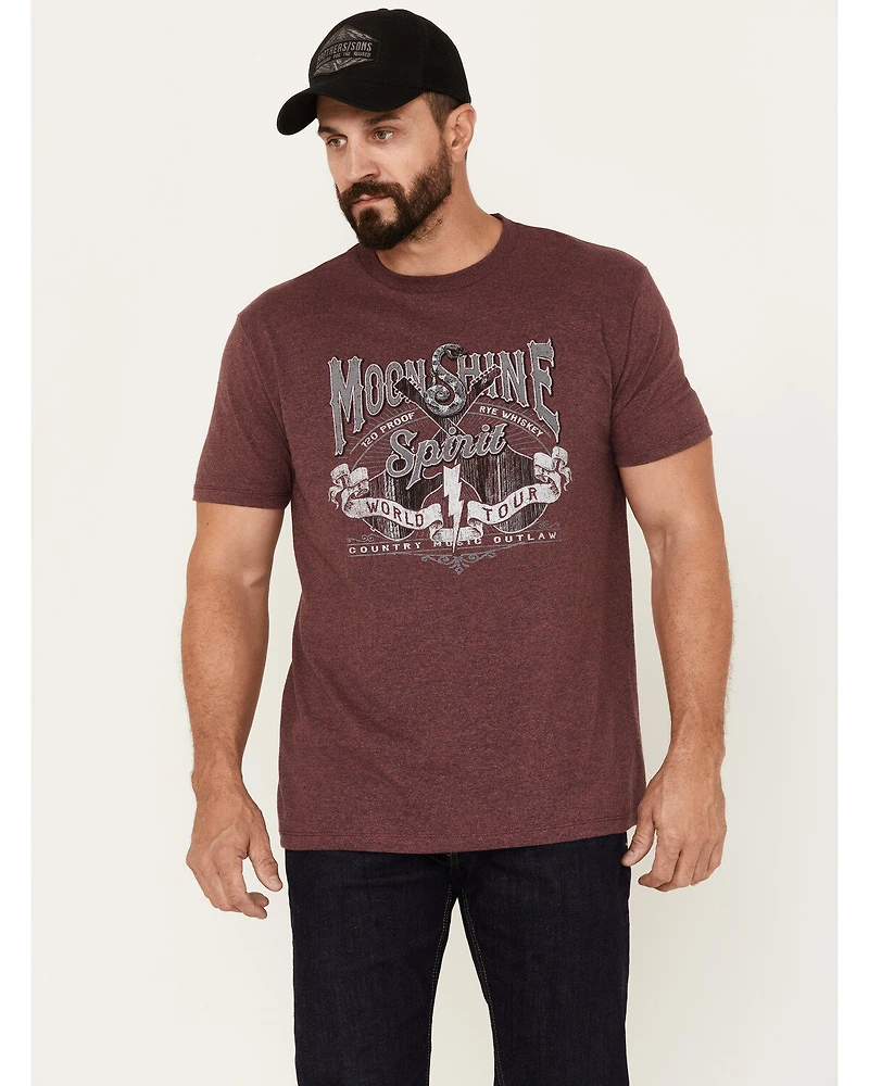 Moonshine Spirit Men's World Tour Short Sleeve Graphic T-Shirt