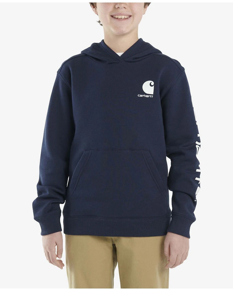 Carhartt Little Boys' Solid Logo Hooded Sweatshirt