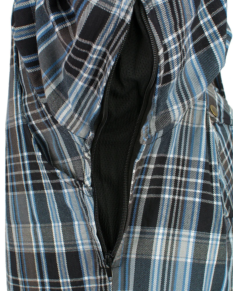 Milwaukee Performance Men's Aramid Reinforced Flannel Biker Shirt - Big & Tall