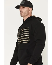 Buckwear Men's Camo Stars & Stripes Patriotic Hooded Sweatshirt