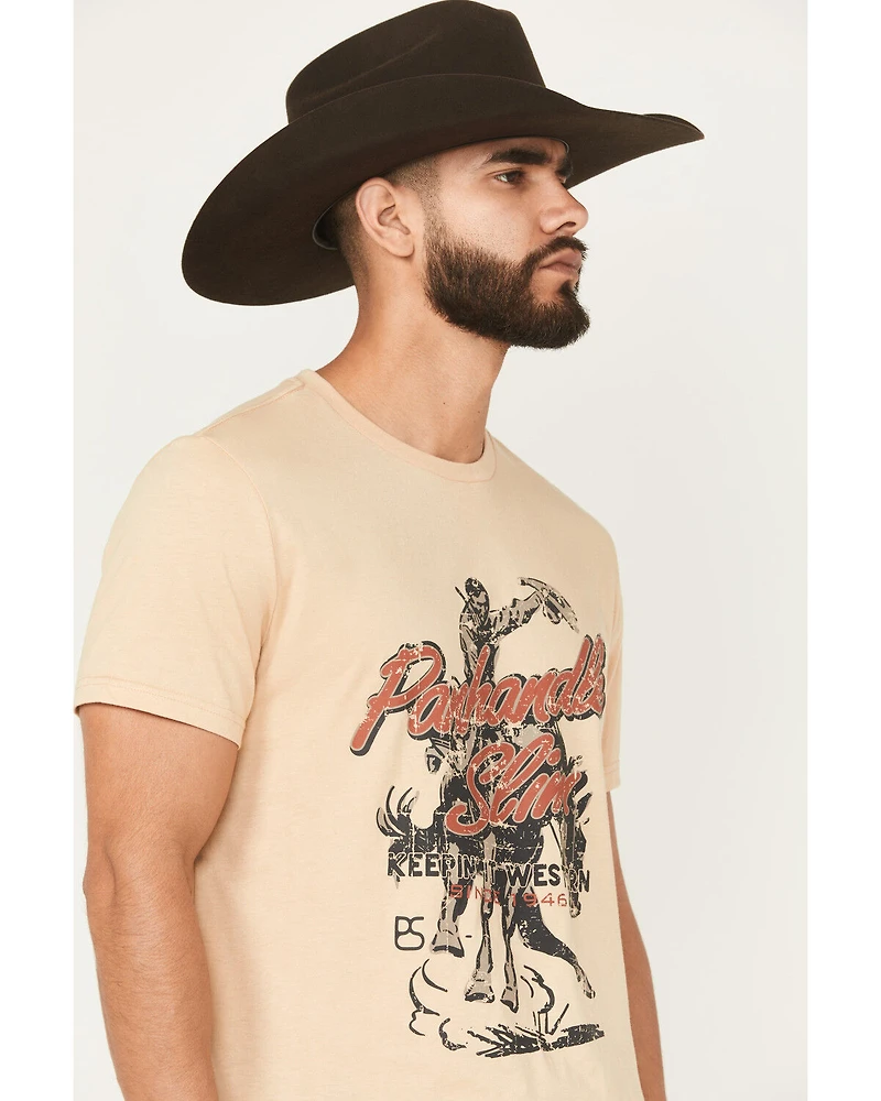 Panhandle Men's Cowboy Short Sleeve Graphic T-Shirt