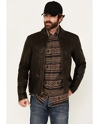 Moonshine Spirit Men's Outlaw Faux Leather Moto Biker Jacket