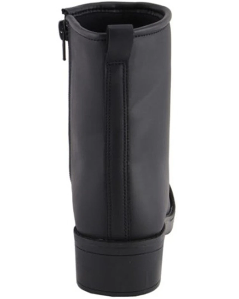 Milwaukee Leather Women's Clean Toe Cap Riding Boots - Round